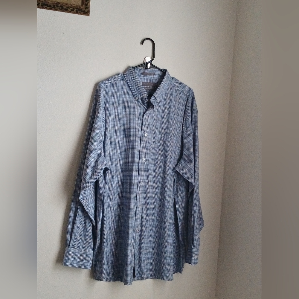 Daniel Cremieux Shirt Men XL Multicolor Plaid Button Down Preppy Office Academia